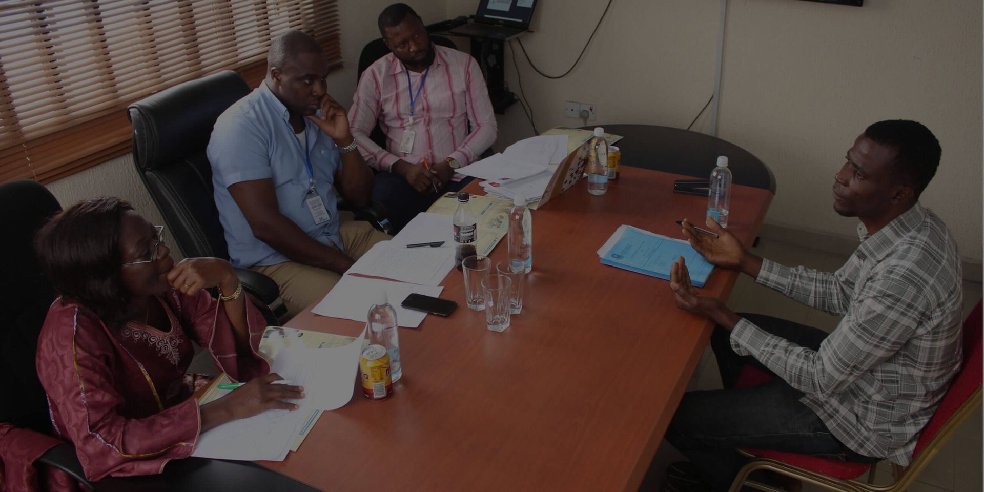 A candidate at a POTAF selection interview